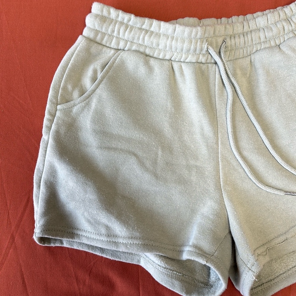 Light green lounge shorts